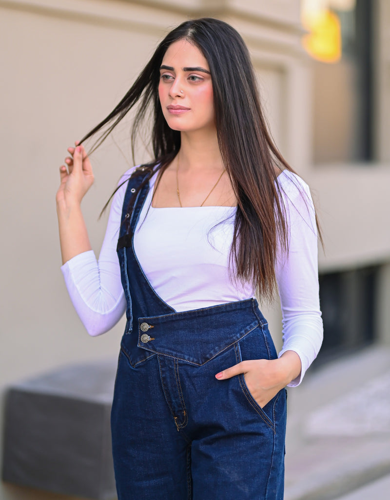 Parca Dungaree Crosside blue