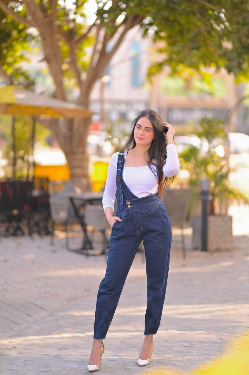 Parca Dungaree Crosside blue