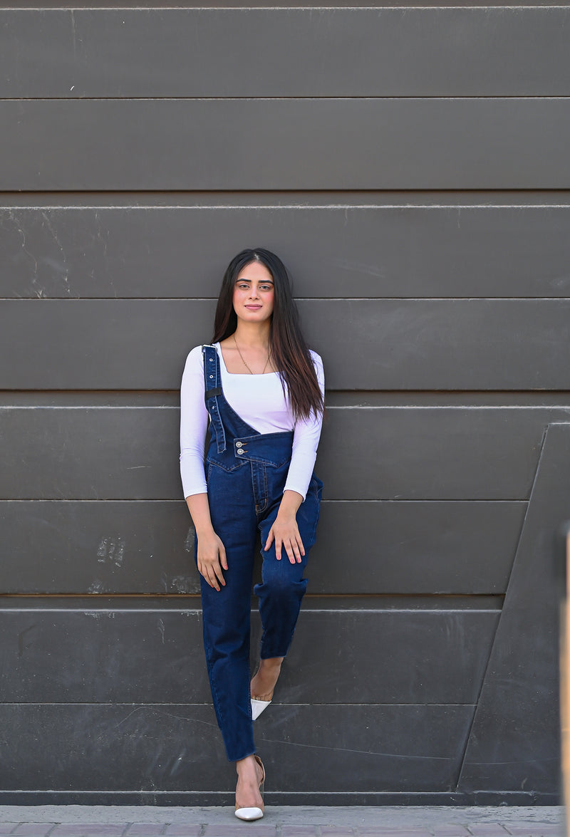 Parca Dungaree Crosside blue