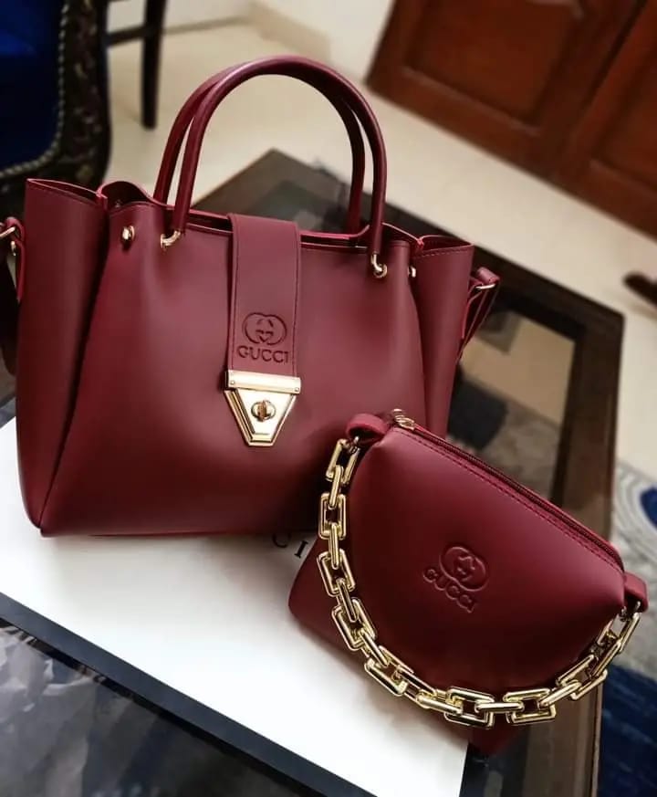 Synthetic Leather 2 Bags Set